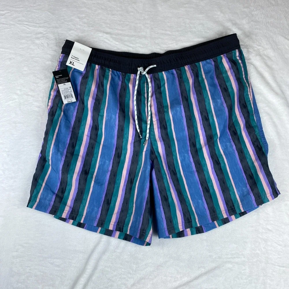 Original Use Swim Trunks Men XL Multi Striped 7